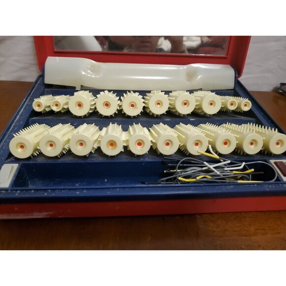 Clairol Kindness Deluxe 20 Hot Rollers Lighted Mirror Hairsetter KM-1 Untested - Picture 1 of 6